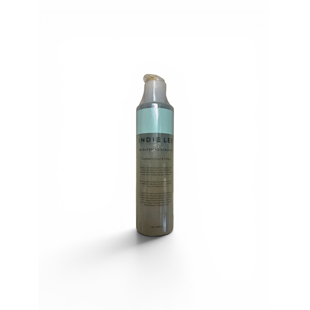 Indie Lee Brightening Cleanser Strawberry Seed 8.5oz Full Size Broken Pump